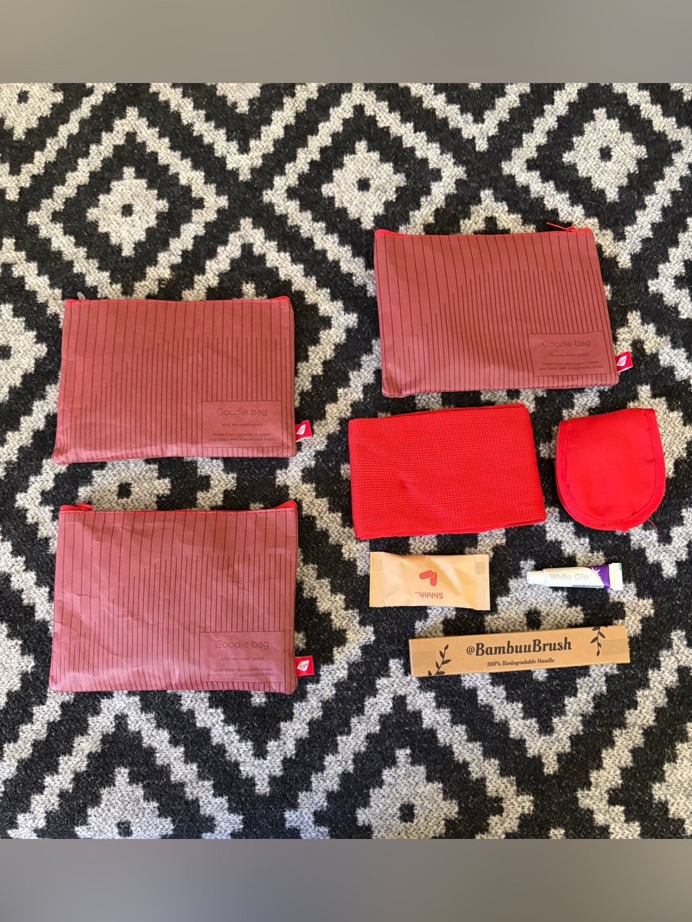 Lot of 3 Travel Pouch Sets Virgin Atlantic